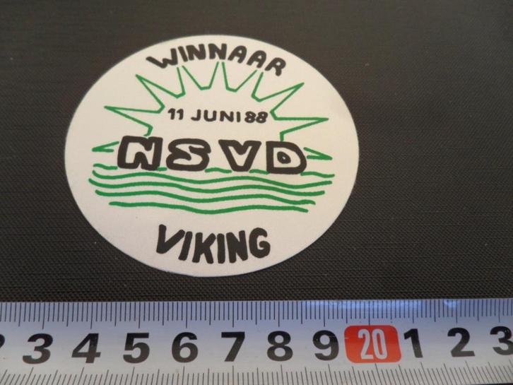 sticker Winnaar 11 juni 88  NSVD  VIKING, Verzamelen, Stickers, Zo goed als nieuw, Ophalen