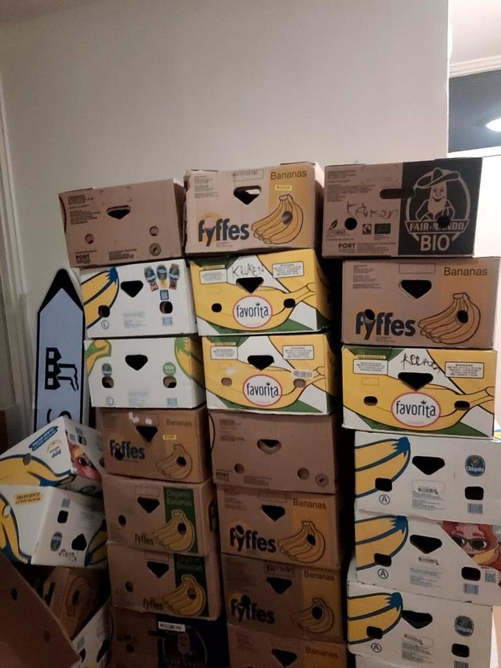 Geatis verhuisdozen: 21 bananen- & 5 verhuisdozen, Doe-het-zelf en Verbouw, Kratten en Dozen, Ophalen