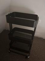 Zwarte IKEA Trolley - Handig en Stijlvol!, Ophalen, Zo goed als nieuw
