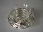Kop en schotel verzilverd, Antiek en Kunst, Antiek | Goud en Zilver, Ophalen