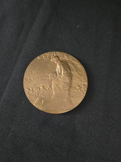 Antiek Medaillon, design: Rene Baudichon (1878-1963) France, Postzegels en Munten, Munten | Nederland, Losse munt, Overige waardes