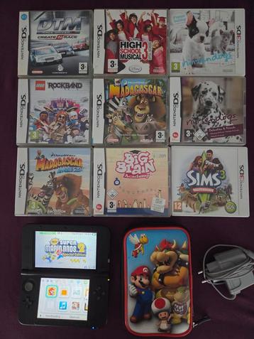 Nintendo 3ds XL met 10 spellen oa mario bros 2 lego sims beschikbaar voor biedingen