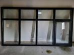 Groot hardhouten Kozijn, Doe-het-zelf en Verbouw, Ophalen, Gebruikt, 150 tot 225 cm, Inclusief glas