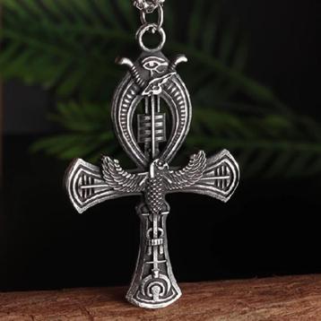 Oog van Horus & Ankh Kruis Hanger + ketting beschikbaar voor biedingen