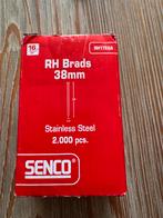 Senco RH brad 16GA 38mm RVS (2.000 stuks), Ophalen of Verzenden, Nieuw