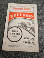 Programma Speedway Nederland - Engeland 21 juni 1954, Verzamelen, Verzenden, Gebruikt, Motoren