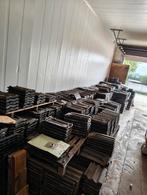 Mulden dakpannen, grijs. Handmatig geborsteld en gestapeld., Doe-het-zelf en Verbouw, Dakpannen en Dakbedekking, Gebruikt, Steen of Klei