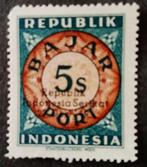 Indonesie 1949 Lastig te vinden portzegel van de Weense druk, Postzegels en Munten, Ophalen of Verzenden, Postfris, Zuidoost-Azië