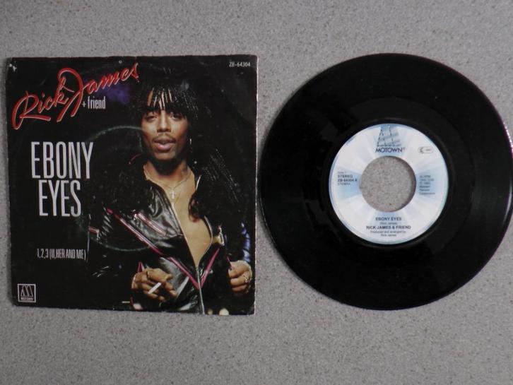 Rick James - Ebony eyes VINYL SINGLE, Cd's en Dvd's, Vinyl Singles, Gebruikt, Single, Pop, 7 inch, Ophalen of Verzenden