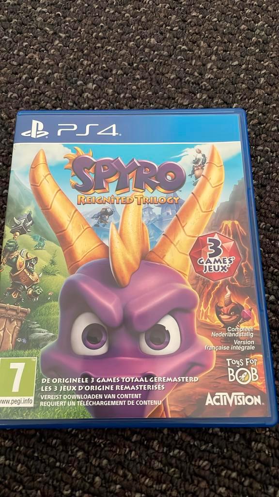 Spyro: Reignited Trilogy (PS4, kan ook op ps5), Spelcomputers en Games, Games | Sony PlayStation 4, Zo goed als nieuw, Overige genres