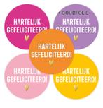 Sluitstickers Hartelijk Gefeliciteerd hartje per 5 stickers, Hobby en Vrije tijd, Ophalen of Verzenden, Nieuw, Meerdere stickers