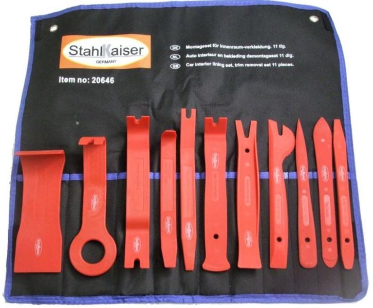 Stahlkaiser auto interieur demontage set 11-dlg. Nieuw!!, Auto diversen, Autogereedschap, Nieuw, Ophalen of Verzenden