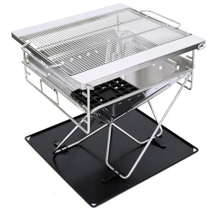 MRG Japan Large Fire Grill / BBQ Grill – Stainless Steel, Tuin en Terras, Barbecue-accessoires, Gebruikt, Ophalen