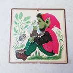 Vintage wandplaat Veilig leren lezen - Nies, Ophalen of Verzenden, Overige thema's