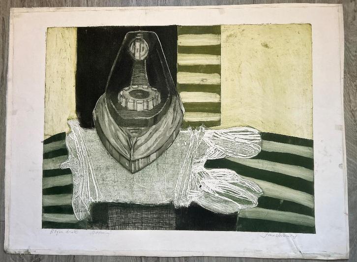 Ets Jan Verburg, Antiek en Kunst, Kunst | Litho's en Zeefdrukken, Verzenden