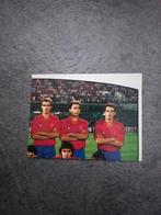 Panini sticker Euro 88 Duitsland. Elftalfoto Spanje., Sticker, Zo goed als nieuw, Verzenden