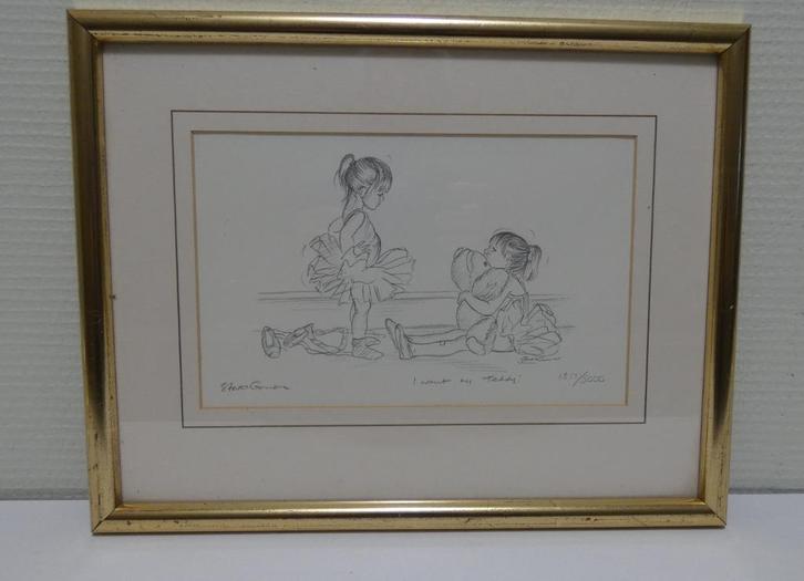 Steve O'Connell Ltd Edition Print ''I want my teddy'' 1761-B, Antiek en Kunst, Kunst | Tekeningen en Foto's, Ophalen