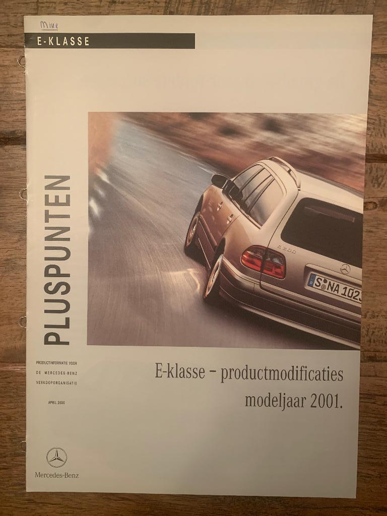 Product info brochure Mercedes-Benz E-klasse W210 S210 2000, Zo goed als nieuw, Mercedes-Benz, Mercedes, Ophalen of Verzenden