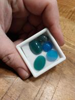 Mix doosje met 5 gekleurde agaat cabochons, Ophalen of Verzenden