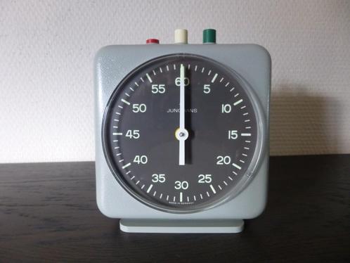 Vintage Junghans Stopclock Germany +/- 1970, Huis en Inrichting, Woonaccessoires | Klokken, Zo goed als nieuw, Overige typen, Analoog