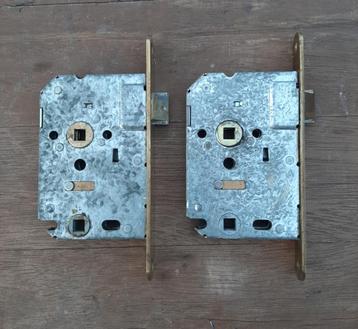 2x Gebruikt Messing Nemef Toilet - Badkamerslot beschikbaar voor biedingen