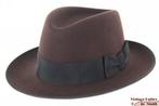 Gleufhoed Stetson Hand-Crafted kastanjebruin vilt 55,5 NEW, Kleding | Heren, Hoeden en Petten, Stetson [Hand-Crafted], Hoed, Nieuw