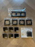 Set Gira Systeem 55 centraaldelen mat zwart, Ophalen of Verzenden, Nieuw, Schakelaar