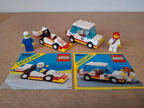 Lego Shell Racewagens. Jaren 80 Classic Town, Kinderen en Baby's, Speelgoed | Duplo en Lego, Gebruikt, Lego, Complete set, Ophalen of Verzenden
