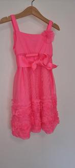 Prachtige neon roze jurk maat 104 110 NIEUW !, Kinderen en Baby's, Kinderkleding | Maat 104, Ophalen of Verzenden, Nieuw, Meisje