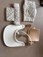 Stokke babyset met sterretjes wit beige, Ophalen, Gebruikt, Meegroeistoel, Stoelverkleiner