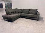 Prachtige Hoekbank Velvet Groen GRATIS BEZORGING, Huis en Inrichting, Ophalen, Zo goed als nieuw, Vierpersoons of meer, Stof
