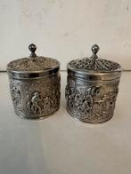 Vintage Verzilverde theebussen (Douwe Egberts), Ophalen of Verzenden