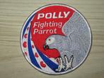 RNLAF 322 Squadron Polly Fighting Parrot swirl patch, Verzamelen, Embleem of Badge, Nederland, Luchtmacht, Verzenden