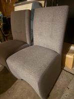 Set van 2 grijze stoelen, Huis en Inrichting, Stoelen, Ophalen, Gebruikt, Twee, Stof