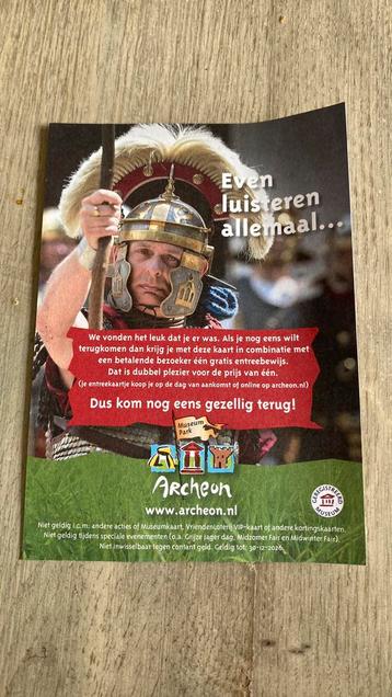 Toegangskaartjes Archeon beschikbaar voor biedingen
