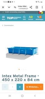 Intex zwembad 450 x 220 x 84, Ophalen, Zo goed als nieuw, Minder dan 80 cm, 200 tot 300 cm