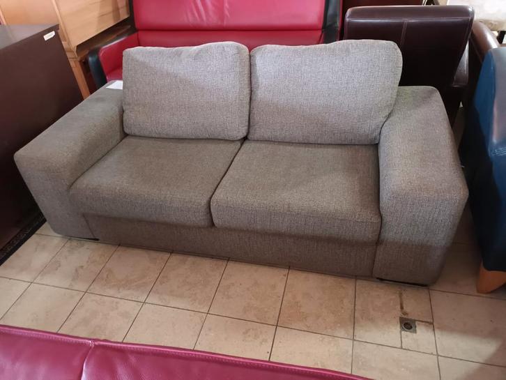 Mooie Grijze Bankstel., Huis en Inrichting, Banken | Sofa's en Chaises Longues, Gebruikt, Tweepersoons, 150 tot 200 cm, 75 tot 100 cm
