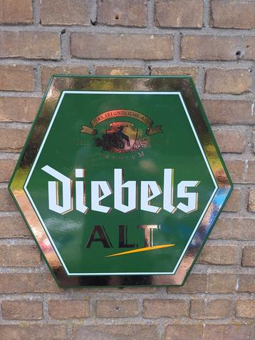 Emaille bier reclamebord Diebels alt Pils Duitsland  beschikbaar voor biedingen