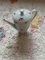 Vintage Porseleinen Theepot met Bloemen, Antiek en Kunst, Verzenden