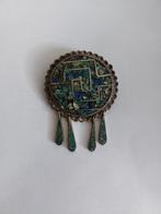 Vintage Mexicaanse zilveren broche of hanger, Ophalen of Verzenden, Zo goed als nieuw, Zilver, Zilver