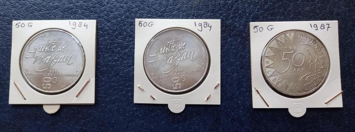 50 Gulden munt Zilver, Postzegels en Munten, Munten | Nederland, Losse munt, 50 gulden, Koningin Beatrix, Zilver, Ophalen of Verzenden