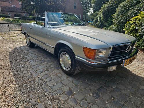 Mercedes-Benz oldtimer SL 380 cabriolet 1981 zilverGrijs, Auto's, Mercedes-Benz, Particulier, SL, Airconditioning, Centrale vergrendeling