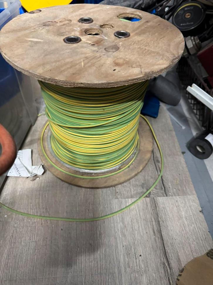 Getint Koper Aardingsdraad 6mm2 circa 350m, Doe-het-zelf en Verbouw, Elektra en Kabels, Nieuw, Kabel of Snoer, Ophalen of Verzenden