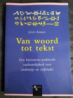 Joost Ansems - Van woord tot tekst, Ophalen of Verzenden, Alpha, Zo goed als nieuw, Joost Ansems