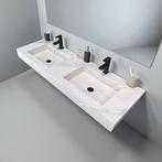 Vrijhangende Sintered  Stone dubbele Wastafel 150cm, Ophalen, Nieuw, Steen, Wastafel