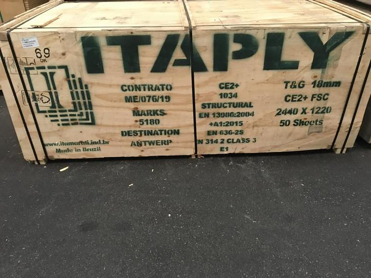 Betonplex Underlayment OSB Okoume Populieren Plaatmateriaal, Doe-het-zelf en Verbouw, Platen en Panelen, Nieuw, Multiplex, Minder dan 20 mm