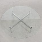 Salontafel rond glas jaren 70, 50 tot 100 cm, Minder dan 50 cm, Glas, Rond