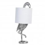 TAFELLAMP Ø 20X50 CM WIT KUNSTSTOF FLAMINGO ROND BUREAULAMP, Nieuw, Kunststof, Ophalen of Verzenden, 50 tot 75 cm