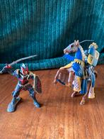 vintage Schleich ridder te paard en strijder, Kinderen en Baby's, Speelgoed | Actiefiguren, Ophalen of Verzenden, Gebruikt