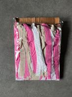 Nieuwe stoffen slinger 5 meter (felroze/beige/wit), Ophalen of Verzenden, Zo goed als nieuw, Versiering, Geboorte of Huwelijk